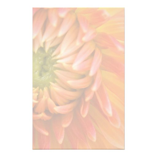 Orange Dahlia DSC4447 Personalized Stationery