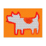 'orange dog' digital painting Postcard