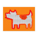 'orange dog' digital painting Postcard