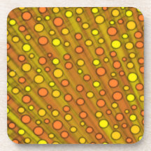 Orange dots coaster