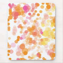 Orange Dots Mousemats