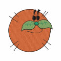 Orange embroidered shirts