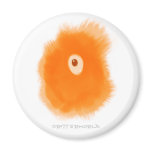 Orange EyeBall Critter Fridge Magnets