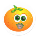 Orange Face stickers