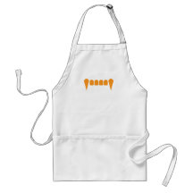 Orange Fangs Apron