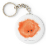 Orange Floor Nibbler Critter Key Chain