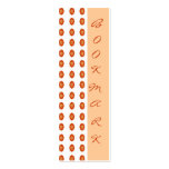 Orange Flower BookMarks business cards