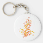 Orange Flowers Keychains