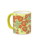 Orange Flowers mugs
