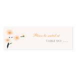 Orange Flowers Wedding / Party Table Place Card business cards