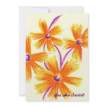 Orange flowers, You Are Invited