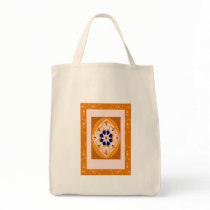 Orange Flying Magic Carpet Tote Bags