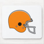 Orange football helmet mousepads