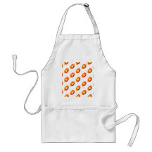 Orange Football Pattern Aprons