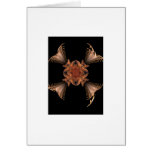 Orange Fractal Art Floral Design