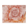 Orange Fractal Spiral Postcard