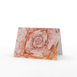Orange Fractal Spiral Thank You Card