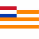 Orange Free State, South Africa flag photo sculptures