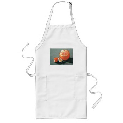 ORANGE: FRUIT: PASTEL ART APRON by joyart