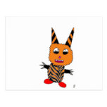 Orange gremlin post card