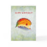 Orange Hedgehog Greeting Card(customisable)