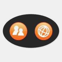 Orange Hot Keys Stickers