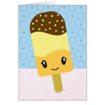 Orange Ice Lolly Notecard