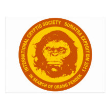 Orange IN SEARCH OF ORANG PENDEK - Sumatra Bigfoot Post Cards