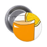 Orange Juice Pinback Buttons
