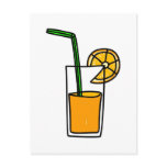 orange juice postcards