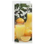 Orange juice rack cards