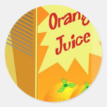 Orange Juice Stickers