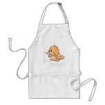 Orange Kacheek wishing on a dandelion aprons