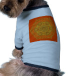 Orange Kaleidoscope: Hexagonal Artwork: Doggie T Shirt