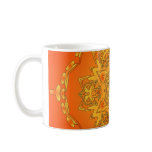 Orange Kaleidoscope: Hexagonal Artwork: mugs
