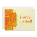 Orange Kaleidoscope invitations