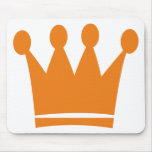 orange king crown mouse pads