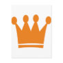 orange king crown post card