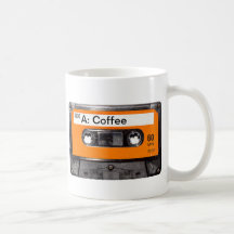 Orange Label 80's Cassette Coffee Mugs