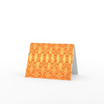 Orange Lace Thank You Cards