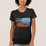Orange Lake Geneva, Montreux, Switzerland flowers Tshirts