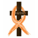 Orange Leukaemia Survivor's Cross of Faith t-shirts