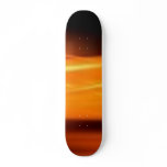 Orange light skateboard deck