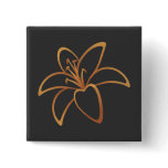 Orange Lily Pin
