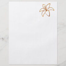 Orange Lily Flyer Design