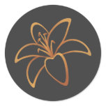 Orange Lily stickers