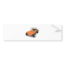Orange Manx Only Bumper Sticker