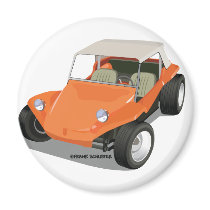 Orange Manx Only Fridge Magnets