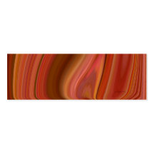 orange marble bookmark business card