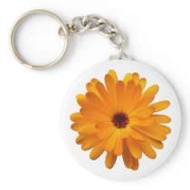 Orange Marigold Key Chain